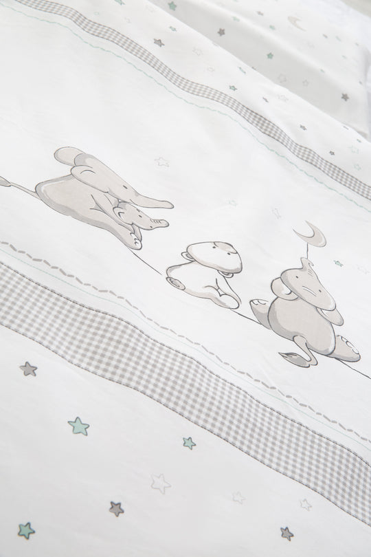Ropa de cama reversible 'Sternenzauber', 2 piezas, ropa de cama para niños 100 x 135 cm, 100% algodón