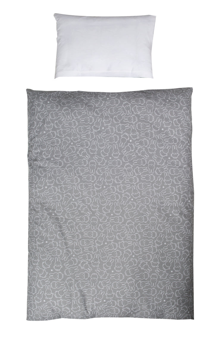 Biancheria da letto reversibile "miffy®", 2 pezzi, biancheria da letto per bambini 100 x 135 cm, 100% cotone