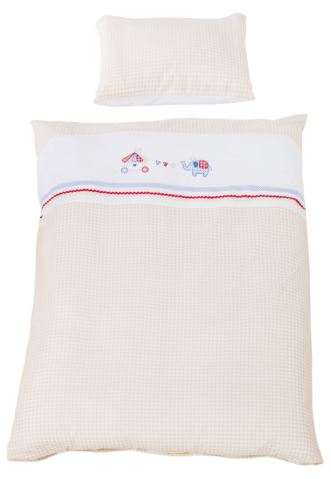 Ropa de cama 'Happy Circus', 2 piezas, ropa de cama infantil 100 x 135 cm, 100 % algodón