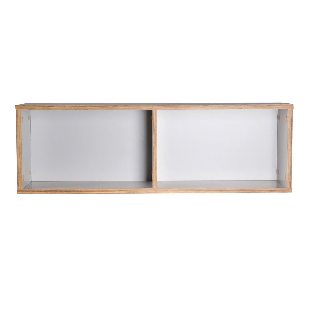 Estante de pared 'Caro', para la cómoda 'Caro', estante colgante para habitación infantil, gris claro / roble dorado