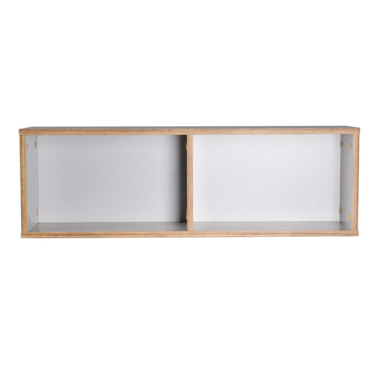 Estante de pared 'Caro', para la cómoda 'Caro', estante colgante para habitación infantil, gris claro / roble dorado