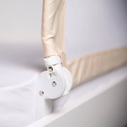 Barrière de lit antichute "Klipp-Klapp" 100 - 150 cm, pliable, pour bébés & enfants, beige