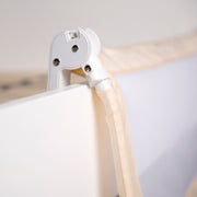 Bed guard 'Klipp-Klapp', 100 - 150 cm, foldable, for babies & children, beige