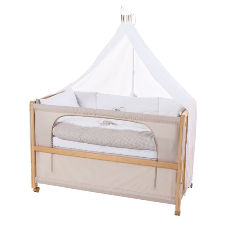 Cuna de colecho 'Liebhabaer', 60 x 120 cm, cama supletoria a la cama de los padres con equipo completo