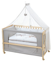 Cuna de colecho 'Jumbotwins', 60 x 120 cm, cama supletoria para la cama de los padres con equipamiento completo