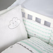 Camera letto "Happy Cloud", 60 x 120 cm, letto che si attacca al letto dei genitori, attrezzatura completa