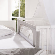 Room Bed 'Fox & Bunny', 60 x 120 cm, höhenverstellbar, Beistellbett zum Elternbett mit kompletter Ausstattung