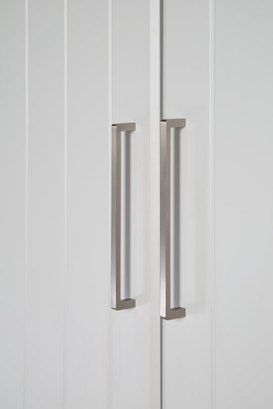 Armario 'Helene', de 3 puertas, 1 cajón, técnica Soft Close, gris claro / Luna Elm