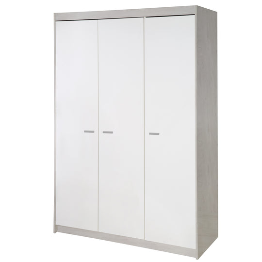 Wardrobe 'Julia', 3-Door Sliding Wardrobe Including 1 Clothes Rail & 6 Shelves