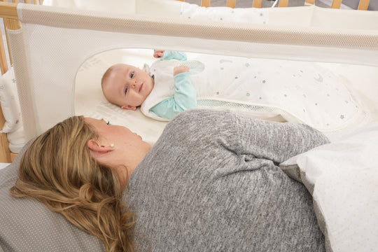 Room Bed 'safe asleep®', 60 x 120 cm, 'Star Magic', Co-Sleeping Bed including Equipment, Natural