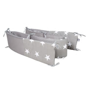 Room Bed 'safe asleep®', 60 x 120 cm, 'Little Stars', additional bed including accessories, painted taupe