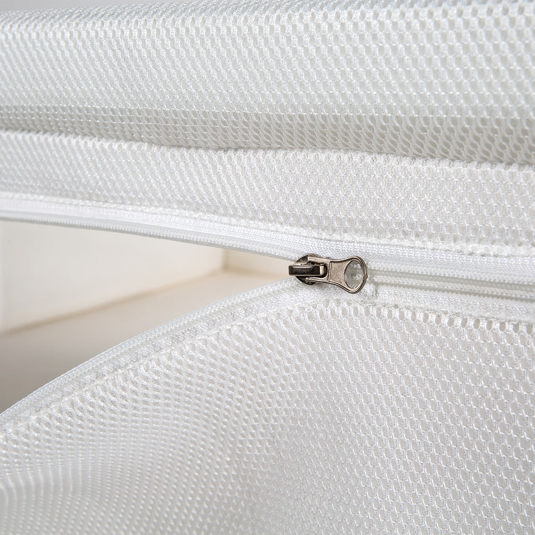 Cuna 'safe asleep®', 60 x 120 cm, 'Sternenzauber', cuna de lado al lecho de los padres con accesorios, pintado en blanco