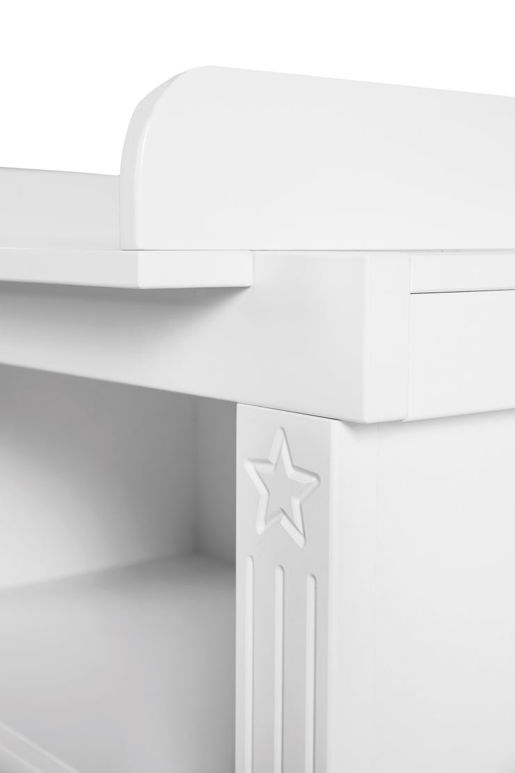 Changing Unit 'Maxi' with changing attachment, high quality changing table in country style white