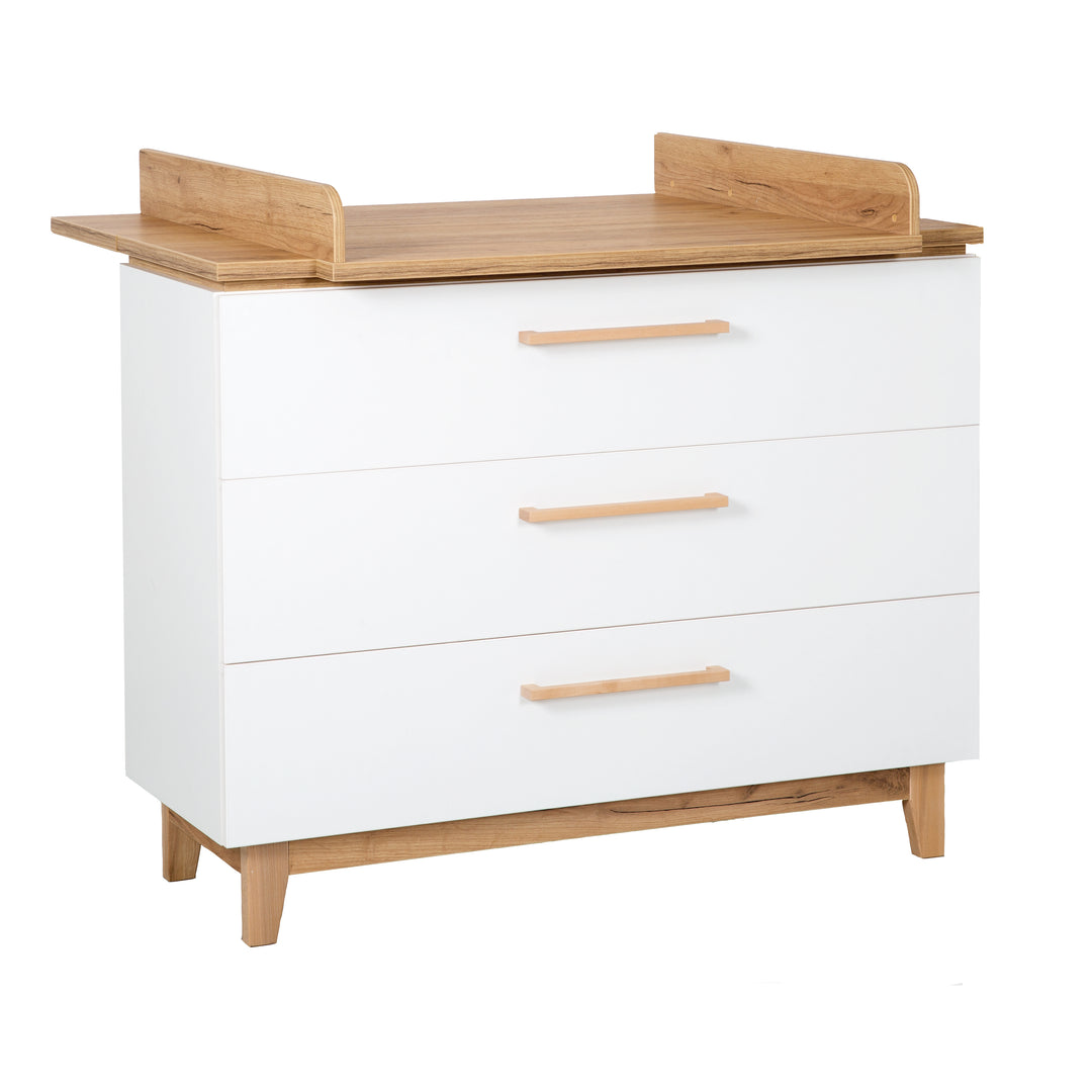 Commode 'Finn' incl. table à langer, avec 3 tiroirs 'Soft Close', hauteur à langer 94 cm
