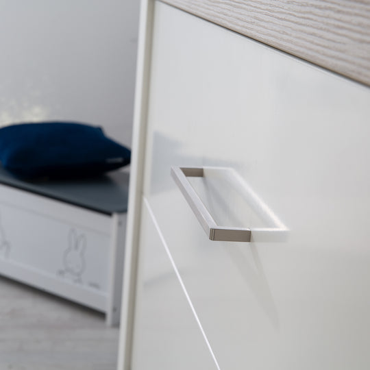 Cassettiera fasciatoio 'Lucy' con fasciatoio, 3 cassetti soft-close, altezza variabile 90 cm