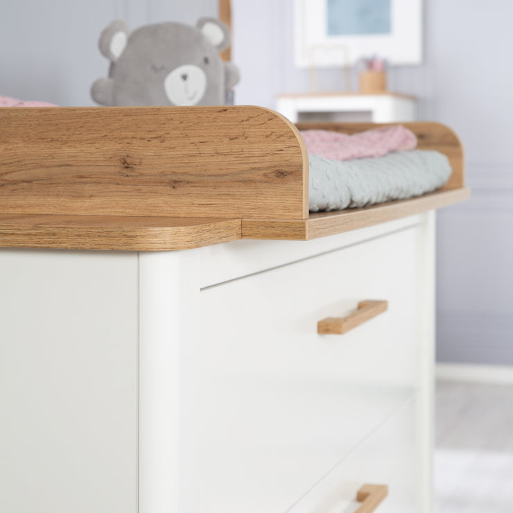 Changing Dresser 'Ava' - Incl. Removable Table - Changing Height 90.5 cm