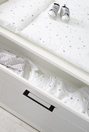 Changing Table Dresser 'Sylt' incl. changing top & milled decorations, changing height 90.5 cm