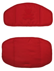 Sitzverkleinerer 'Canvas rot', 2-teilige Hochstuhleinlage/ Sitzkissen für Treppenhochstühle