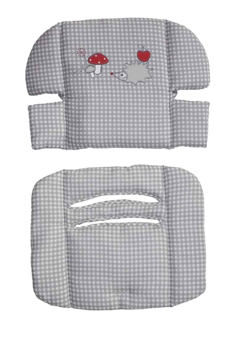 Riduttore per sedia "Adam e Eule", 2 pezzi, cuscino per seggiolone
