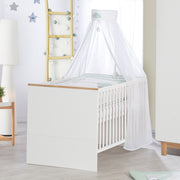 Kombi-Kinderbett 'Finn', 70 x 140 cm, höhenverstellbar, mitwachsend/umbaubar, 3 Schlupfsprossen