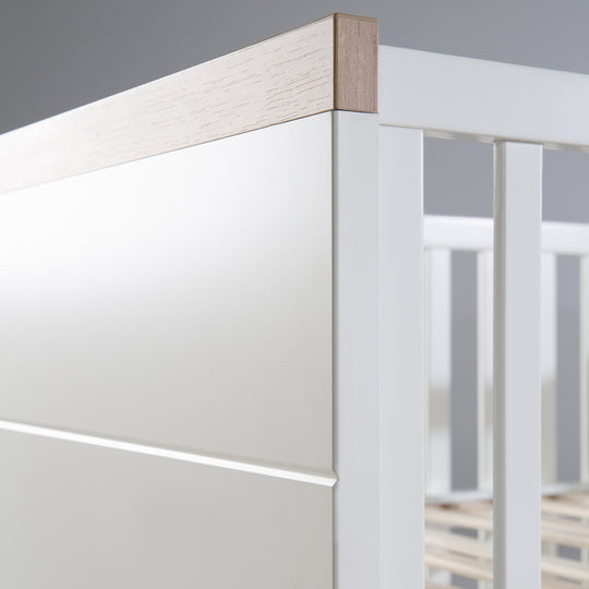 Conjunto de muebles 'Nele', 2 piezas, incluye cuna convertible de 70 x 140 cm y cómoda ancha