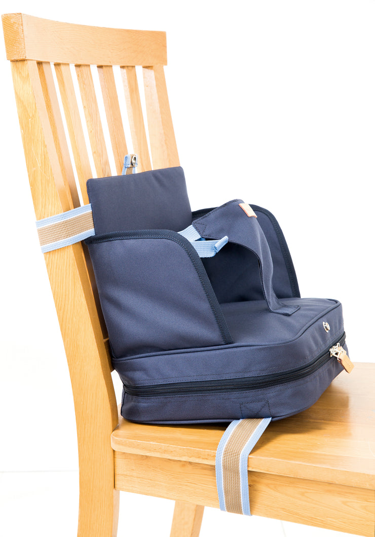 Boostersitz, aufblasbarer Sitz mit erhöhten Seitenteilen, Sitzerhöhung für daheim & unterwegs