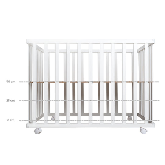 Parque infantil 'Sternenzauber gris', 75 x 100 cm, con protector gris incluido
