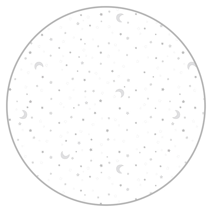 Laufgitter 'Sternenzauber grau', 75 x 100 cm, Spielgitter inkl. grauer Schutzeinlage