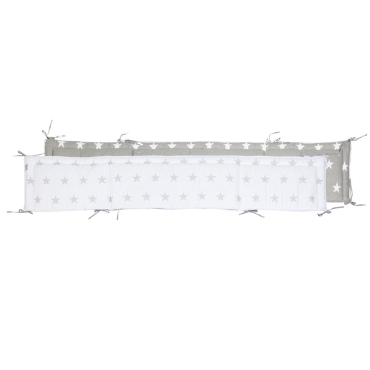 Set lit complet 'Little Stars', 70 x 140 cm, blanc, incl. draps, baldaquin, nid et matelas