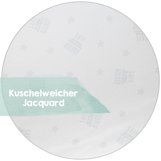 Oreiller de coin 'safe asleep®', Air, 60 x 35 x 8,5 cm, avec couverture jacquard, noyau de matelas perforé