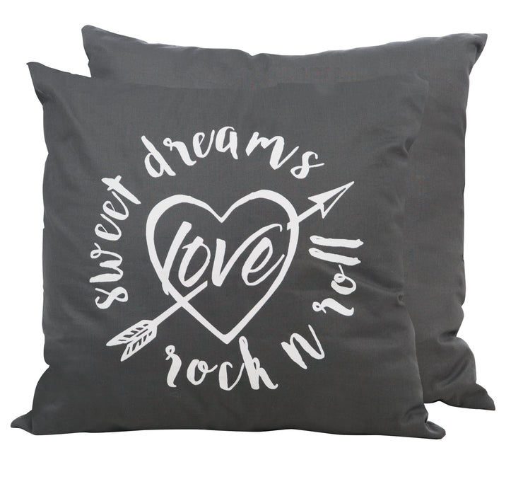 Throw pillow 'Rock Star Baby3' 40 x 40 cm, decoration for baby & children's rooms, 100% cotton