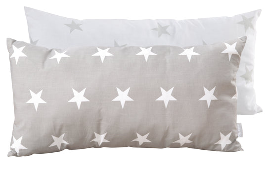 Coussin décoratif 'Little Stars' 30 x 60 cm, décoration pour la chambre d'enfant, 100 % coton