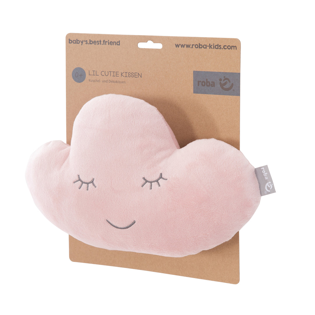 Nuage en peluche 'roba Style' - Coussin décoratif douillet pour chambre d'enfant - Rose