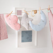 Almohada de peluche nube 'roba Style', azul claro / cielo, almohada decorativa mullida para habitaciones de bebés y niños