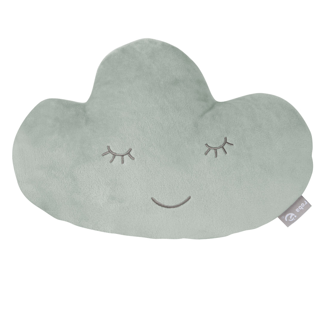 Nuage en peluche 'roba Style' - Coussin décoratif douillet pour chambre d'enfant - Vert givré