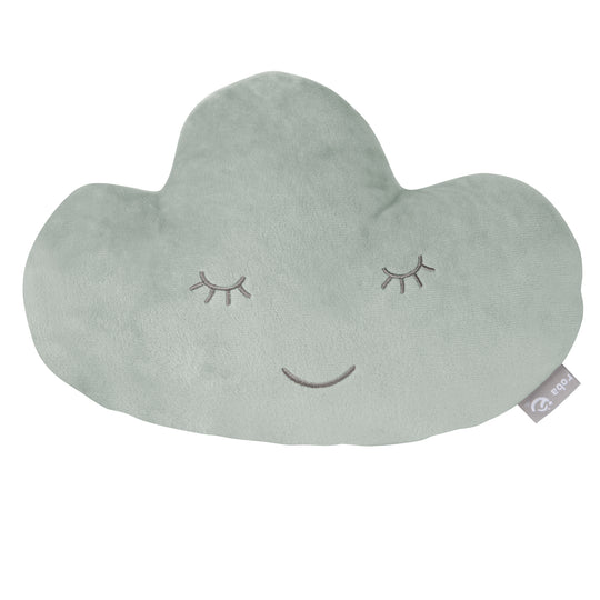 Nuage en peluche 'roba Style' - Coussin décoratif douillet pour chambre d'enfant - Vert givré