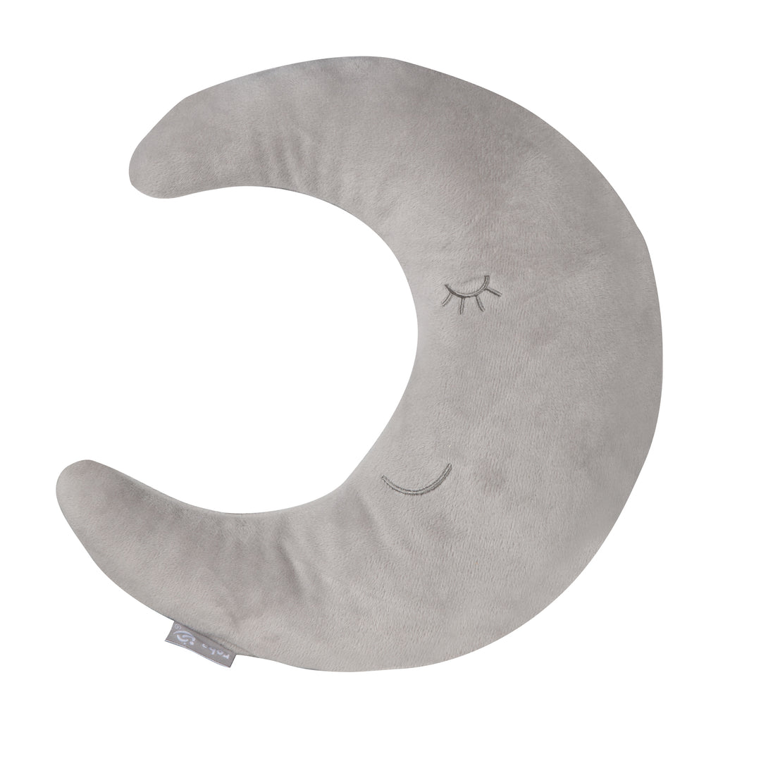 Coussin cervical en forme de lune 'roba Style' - Coussin décoratif en peluche - Gris argenté