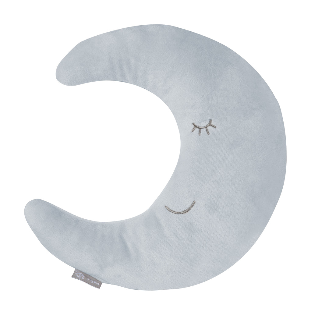 Coussin cervical en forme de lune 'roba Style' - Coussin décoratif en peluche - Bleu clair / ciel