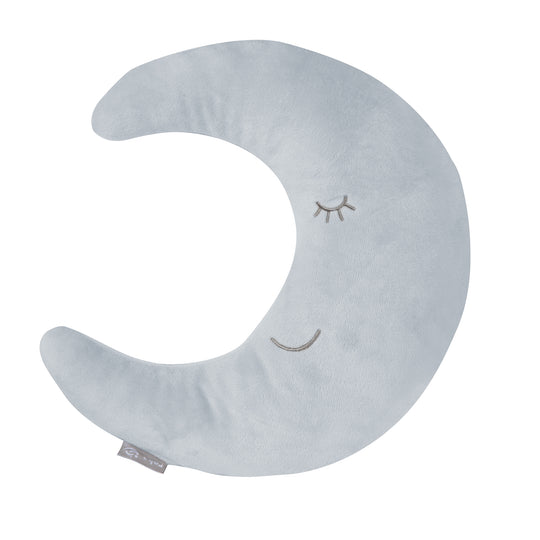 Coussin cervical en forme de lune 'roba Style' - Coussin décoratif en peluche - Bleu clair / ciel
