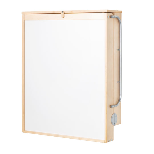 Estante de pared para cambiar pañales natural + Almohadilla para cambiar pañales 'roba Style gris' - Plegable y ahorrador de espacio