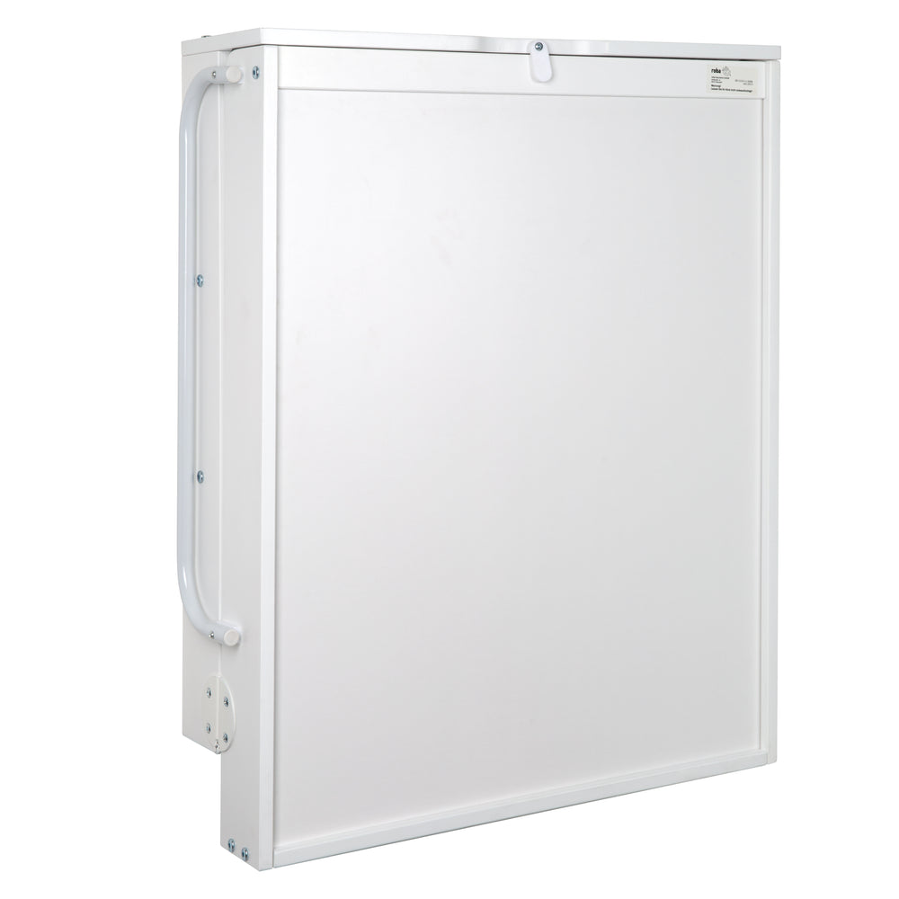 Table à langer murale + Matelas à langer 'roba Style' - Pliable - Blanc / Gris argenté