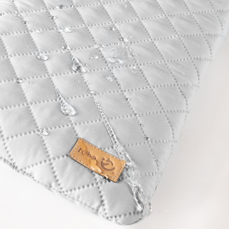 Estante cambiante, lacado blanco, incluido el cojín de envoltura 'roba style grey', ahorro de espacio, altura 93.5cm