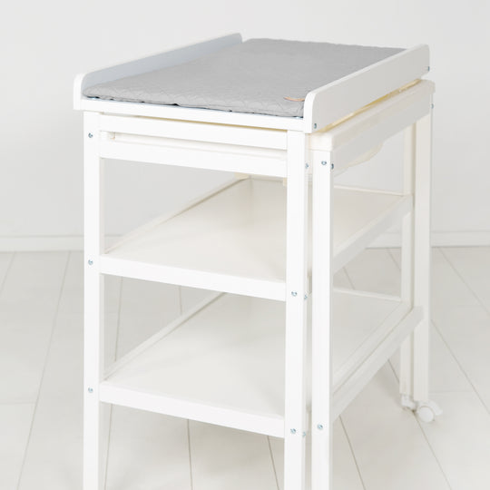 Bath-Changing Combo 'Baby Pool' White including Changing Pad 'roba Style', Extendable Tub