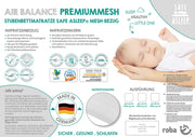 Materassi per culla "safe asleep®", AIR BALANCE PREMIUMMESH, 40 x 90 x 5,5 cm, per un clima ottimale durante il sonno