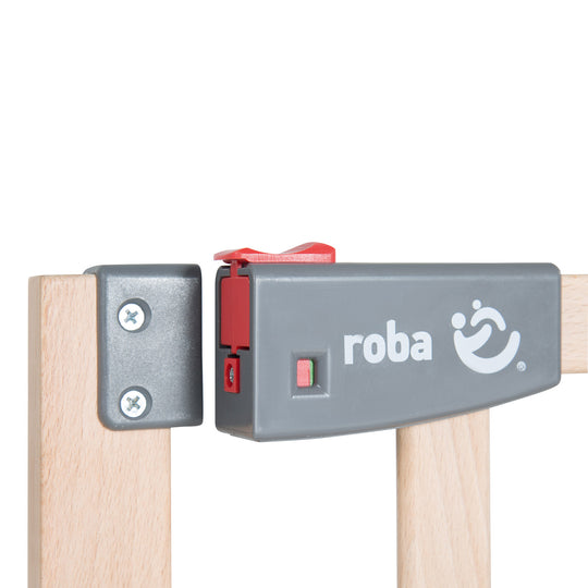 Barrière de protection pour porte 'Safety Up', grille de sécurité avec fonction feu de circulation