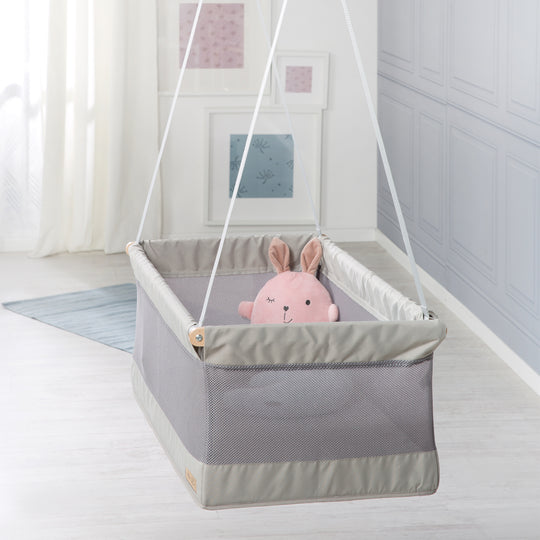 Hanging Cradle 'safe asleep®', Sleeping Area 45 x 90 cm, Mesh Fabric including Perforated Mattress