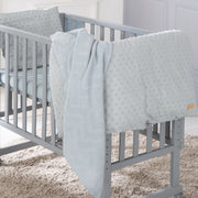 Organic gift set 'Lil Planet' light blue / sky, organic bed linen, fitted sheets & blankets, GOTS