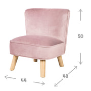 Pacchetto "Lil Sofa" contiene sedia per bambini, sgabello per bambini a forma di stella, cuscino decorativo stella color rosa/malva