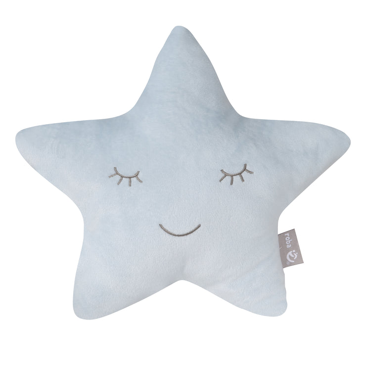 Bundle 'Lil Sofa' inkl. Kindersofa, Sternenhocker & Dekokissen Stern in hellblau/sky