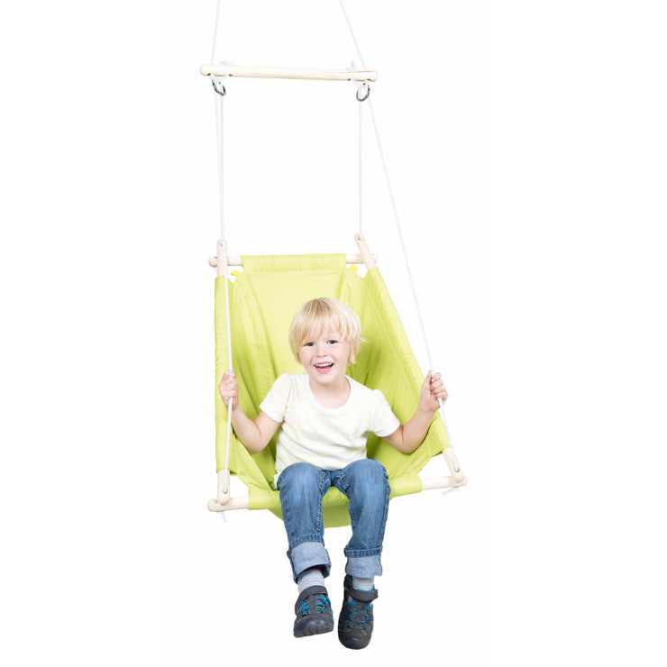 Hanging seat 'green', adjustable from swing couch to swing seat, from birth up to approx. 6 years/30kg